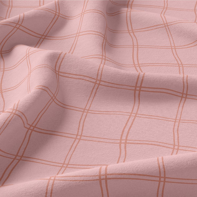 Printed Cotton MARCEAU Strawberry Milk / Aurora